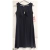 Image 1 : GITANE WOMENS SLEEVELESS NAVY BLUE EVENING DRESS