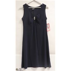 GITANE WOMENS SLEEVELESS NAVY BLUE EVENING DRESS