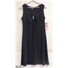 Image 1 : GITANE WOMENS SLEEVELESS NAVY BLUE EVENING DRESS