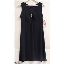 GITANE WOMENS SLEEVELESS NAVY BLUE EVENING DRESS