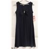 Image 1 : GITANE WOMENS SLEEVELESS NAVY BLUE EVENING DRESS