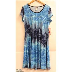 GITANE WOMENS SHORT SLEEVE SUNDRESS BLUE ON BLUES