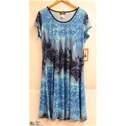 GITANE WOMENS SHORT SLEEVE SUNDRESS BLUE ON BLUES