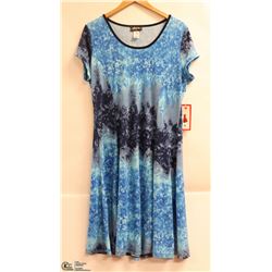 GITANE WOMENS SHORT SLEEVE SUNDRESS BLUE ON BLUES