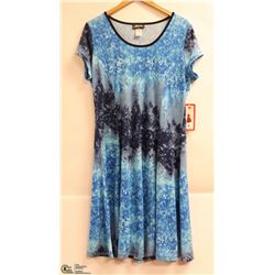 GITANE WOMENS SHORT SLEEVE SUNDRESS BLUE ON BLUES
