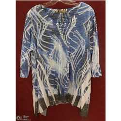 JEUNE JEUNESSE WOMENS SHEER 3/4 LENGTH SLEEVE