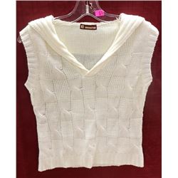 SHENGYINI WOMENS KNIT VEST EGGSHELL SIZE UNKNOWN