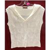 Image 1 : SHENGYINI WOMENS KNIT VEST EGGSHELL SIZE UNKNOWN