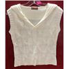 Image 1 : SHENGYINI WOMENS KNIT VEST EGGSHELL SIZE UNKNOWN