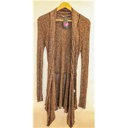 BESCA WOMENS WHITE CARDIGAN SPARKLE BROWN