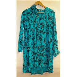JEUNE JEUNESSE TEAL WITH BLACK PRINT WOMENS