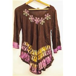 SHORELINE WOMENS 3/4 LENGTH FLARE BOTTOM SHIRT