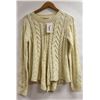 Image 1 : LIKY WOMENS KNIT LONG SLEEVE LACE UP BACK SWEATER