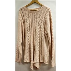 LIKY WOMENS KNIT LONG SLEEVE LACE UP BACK SWEATER