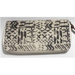BILLABONG WOMENS CANVAS PRINT ZIPPER WALLET