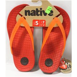 NATIVE SLIDE ON RED SANDALS