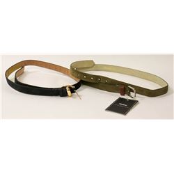 2 WOMENS LIFETIME SUEDE BELTS L/XL