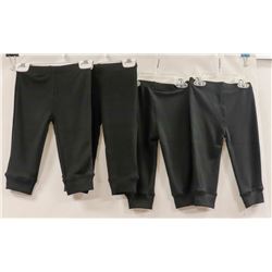 LOT OF 4 18MO BLACK ATHLETIC PANTS