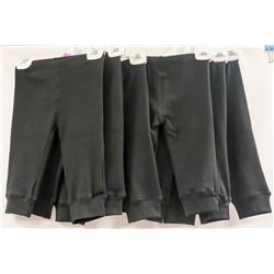LOT OF 6 18MO BLACK ATHLETIC PANTS