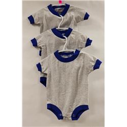 LOT OF 3 AAA 6 M0 GREY AND BLUE ONSIES