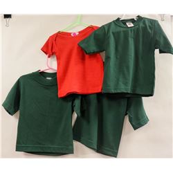 LOT OF 4 ASSORTED YOUTH SHIRTS ASSORTED SIZES