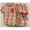 Image 1 : LOT OF 4 GENUINE KIDS OSH KOSH 5T ORANGE AZTEC
