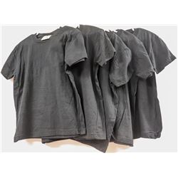 LOT OF 6 STAR SIZE 1 YOUTH BLACK TSHIRTS