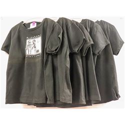 LOT OF 5  YOUTH SIZE M BLACK TSHIRTS
