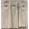Image 1 : LOT OF 3 HANES YOUTH M WHITE UNDERSHIRTS