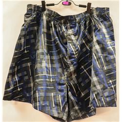 GEORGE MENS XL BLUE/BLK/SILVER BOXERS