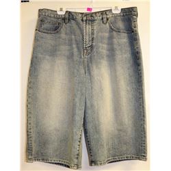 SEAN JOHN MENS LIGHT DENIM LONG SHORTS SIZE