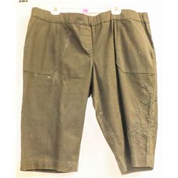 PENNINGTONS WOMENS BLACK MID LENGTH SHORT SIZE 3X