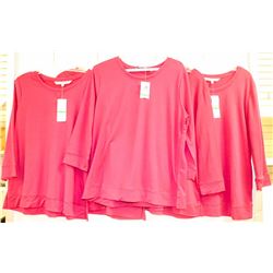 LOT OF 5 LIVE LOVE LOUNGE WOMENS WINE RED