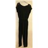Image 1 : GEORGE WOMENS BLACK PANT ROMPER SIZE M