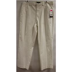 GEORGE WOMENS WHITE CAPRI PANTS SIZE 16
