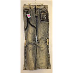 KK JEANS GIRLS ZIPPER DECORATIVE POCKET JEANS