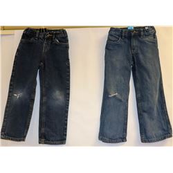 LOT OF 2 GEORGE BOYS JEANS DISTRESSED KNEE