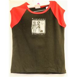GIRLS RED AND BLACK PRIDE BOWL SIZE L TSHIRT