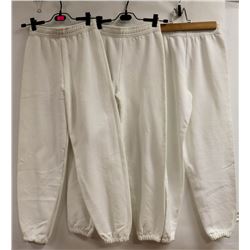 LOT OF 3 WHITE SWEATPANTS SIZE KIDS 10/12