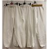 Image 1 : LOT OF 3 WHITE SWEATPANTS SIZE KIDS 10/12