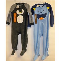 LOT OF 2 CARTERS FLEECY SLEEPERS SIZE 2T/3T