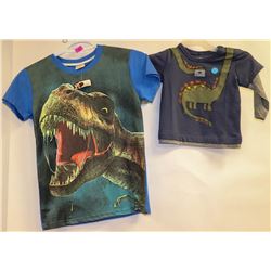 LOT OF 2 KIDS DINOSAUR KIDS TSHIRTS