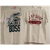 Image 1 : CHILDRENS PLACE LOT OF 2 WHITE GRAPHIC TSHIRTS