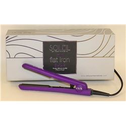 SOLEIL MINI PURPLE FLAT IRON W/ CERAMIC PLATES