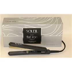 SOLEIL MINI BLACK FLAT IRON W/ CERAMIC PLATES