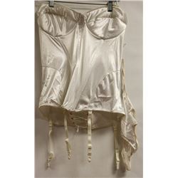 FARIS IVORY CORSET AND THONG SET SIZE 2XL