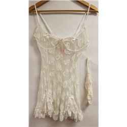 DREAMGIRL STRETCHY BABY DOLL WITH THONG SIZE L