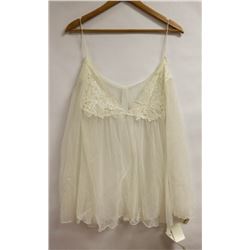 SHADOWLINE IVORY SHEER LINGERIE COVERLETTE