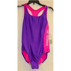 SPEEDO JR GIRLS PINK AND PURPLE ONE PIECE BATHING