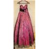 Image 1 : MYSTIQUE WOMENS PINK FORMAL DRESS WITH CRINOLINE